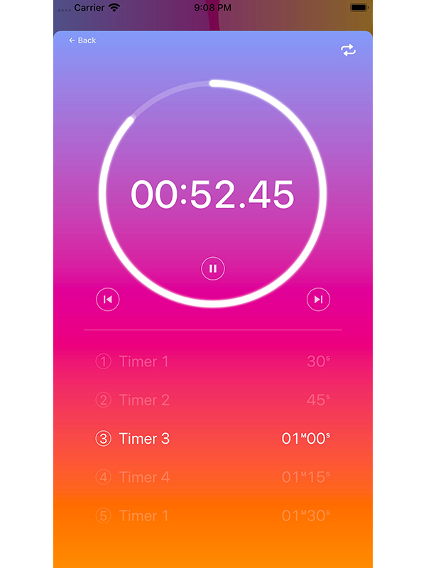 Shrimp Studio HiiT Training Timer